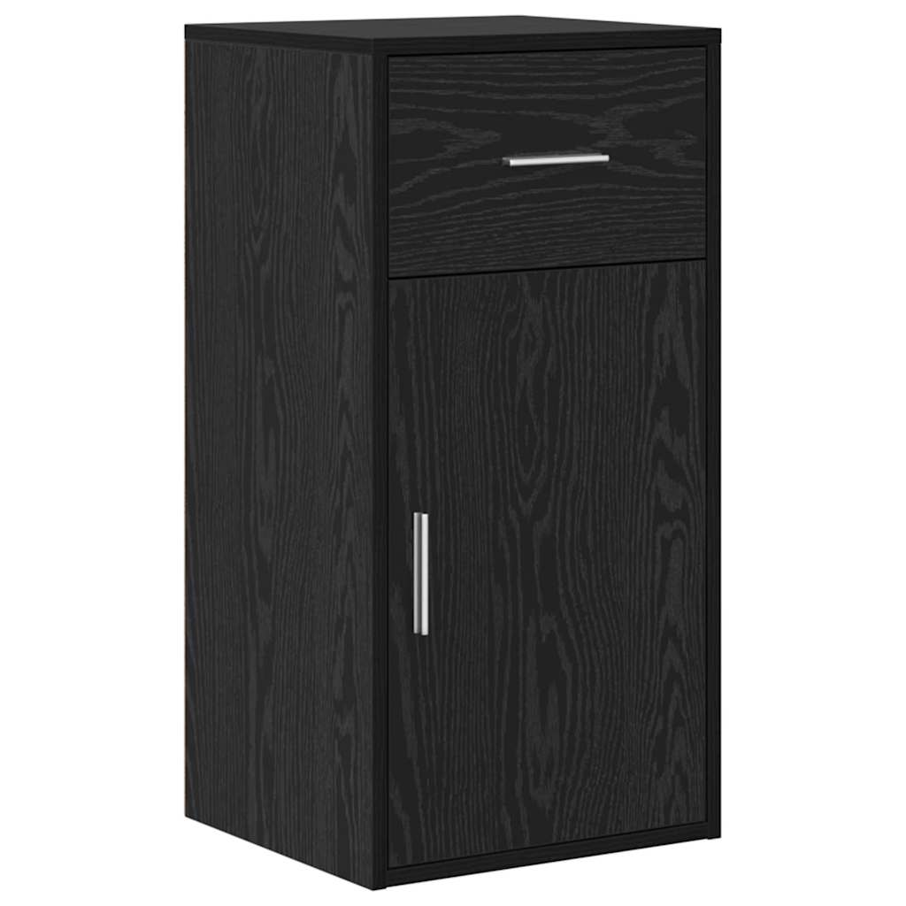 Sideboard with Drawer 38 x 34 x 75 cm Black oak