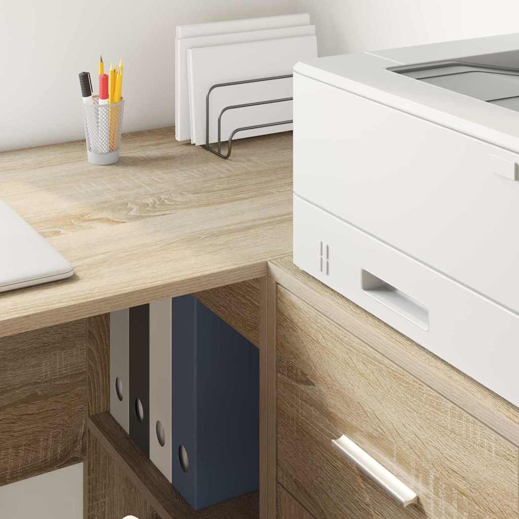 vidaXL Sideboard with Drawer Sonoma Oak 38 x 34 x 75 cm 4