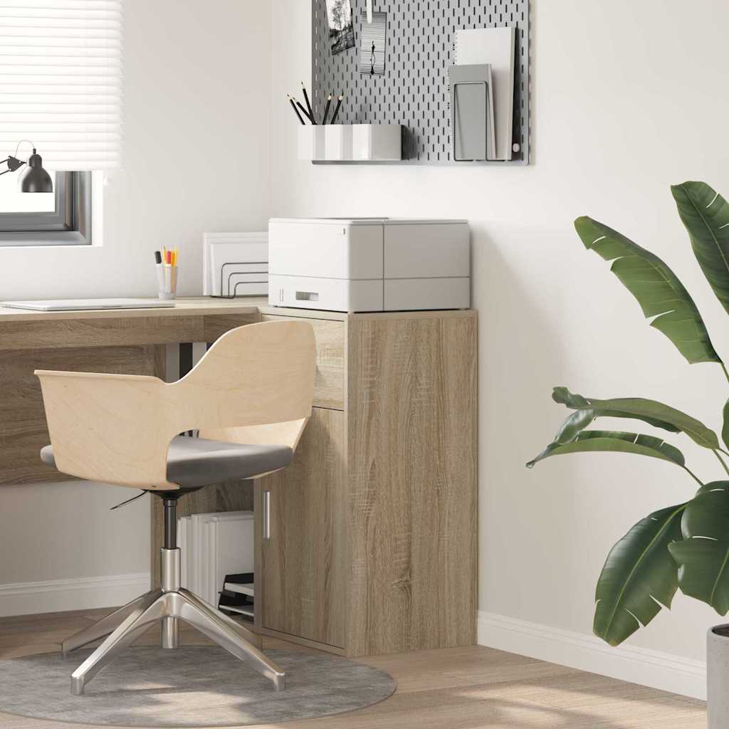 vidaXL Sideboard with Drawer Sonoma Oak 38 x 34 x 75 cm 1