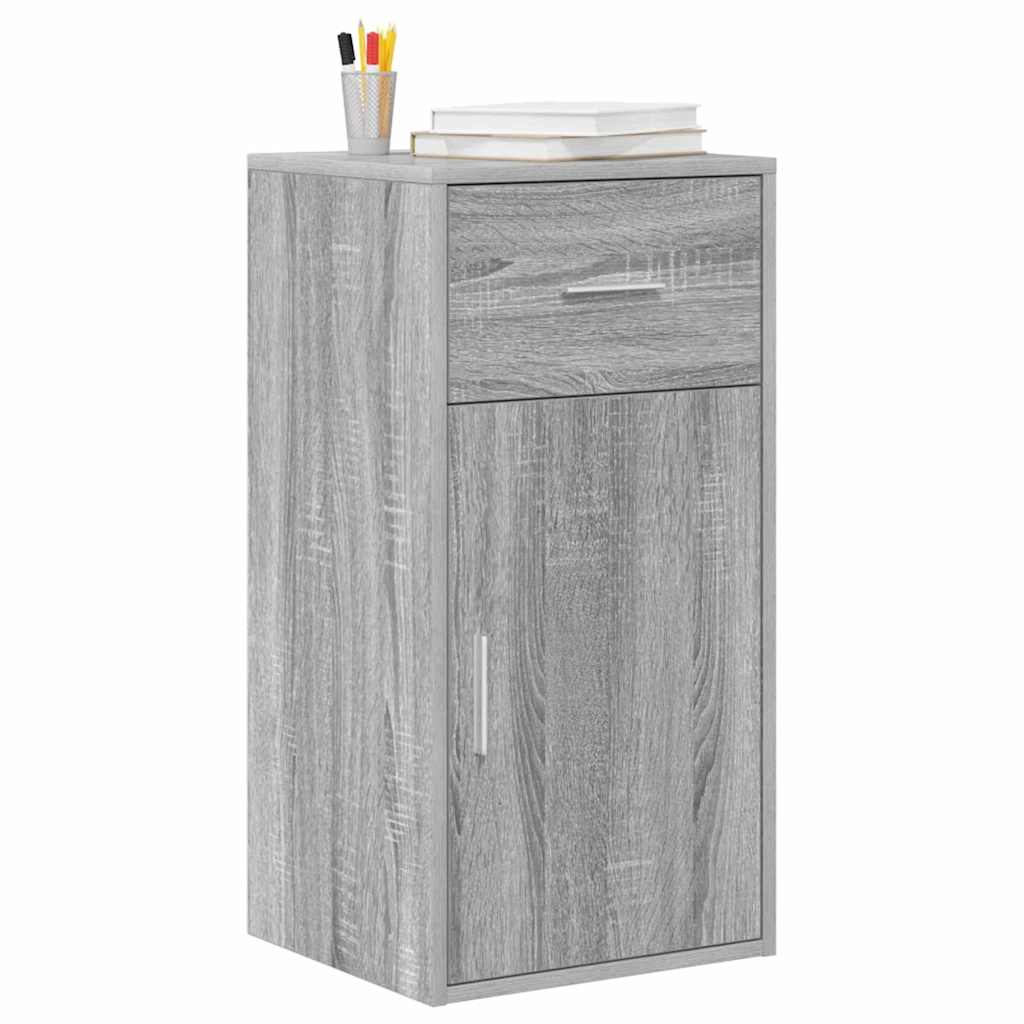 vidaXL Sideboard with Drawer Grey Sonoma 38 x 34 x 75 cm 3