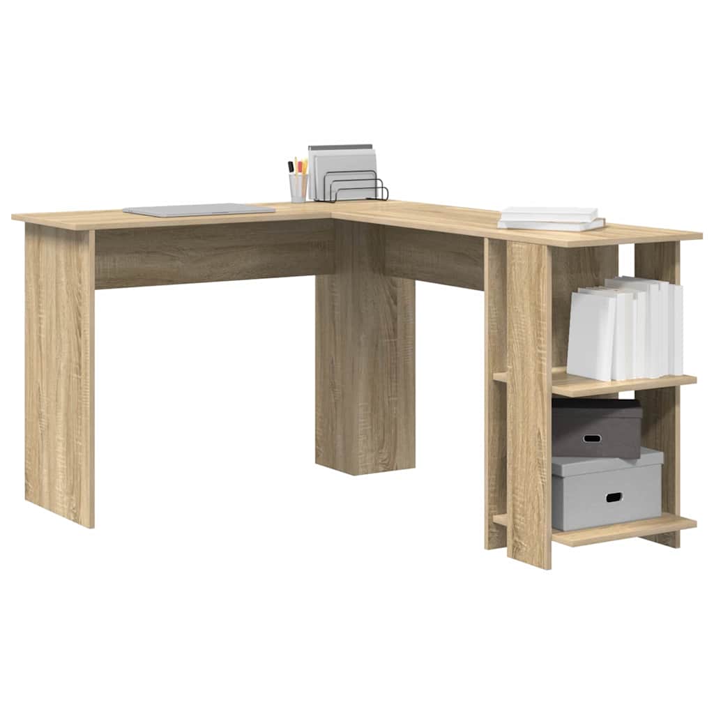 Corner Desk Engineered Wood 140 x 113.5 x 75 cm Sonoma oak
