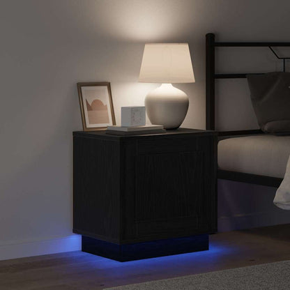 vidaXL Bedside Cabinet 2 pcs Black 44 x 34.5 x 45 cm Engineered Wood 5