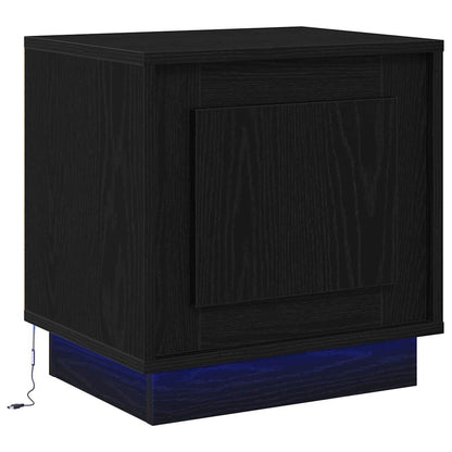 vidaXL Bedside Cabinet 2 pcs Black 44 x 34.5 x 45 cm Engineered Wood 6