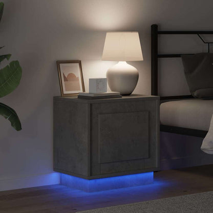 vidaXL Bedside Cabinet 2 pcs Concrete Grey 44 x 34.5 x 45 cm 5