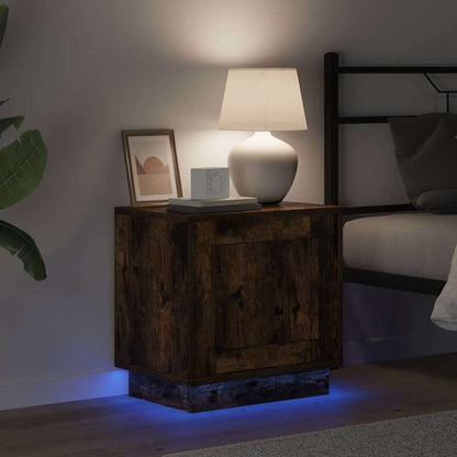 vidaXL Bedside Cabinet 2 pcs Smoked Oak 44 x 34.5 x 45 cm 5