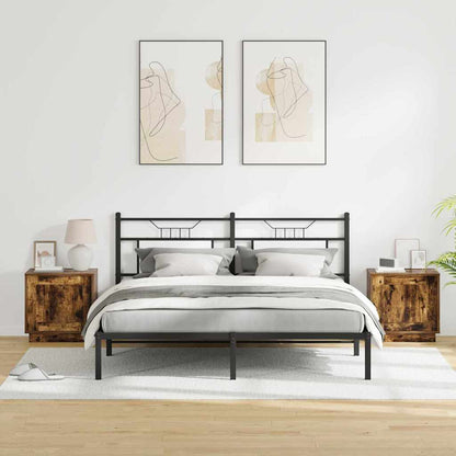 vidaXL Bedside Cabinet 2 pcs Smoked Oak 44 x 34.5 x 45 cm 4