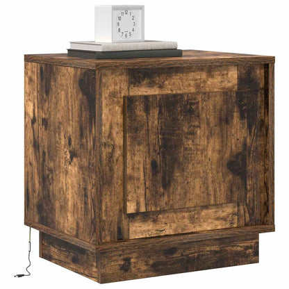 vidaXL Bedside Cabinet 2 pcs Smoked Oak 44 x 34.5 x 45 cm 3