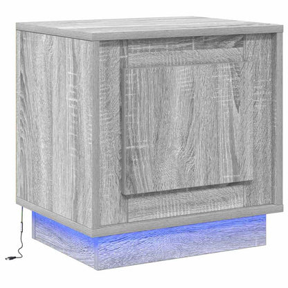 vidaXL Bedside Cabinet 2 pcs Grey 44 x 34.5 x 45 cm Engineered Wood 6