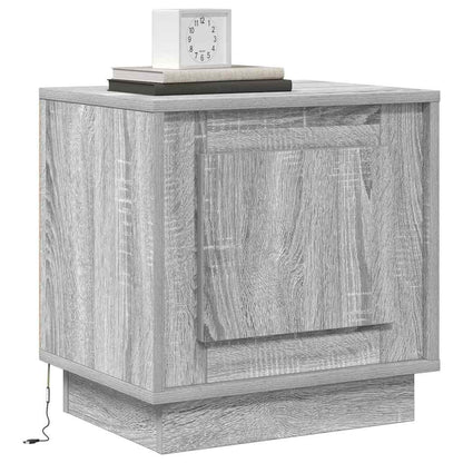 vidaXL Bedside Cabinet 2 pcs Grey 44 x 34.5 x 45 cm Engineered Wood 3