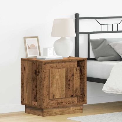 vidaXL Bedside Cabinet 2 pcs Old Wood 44 x 34.5 x 45 cm 1