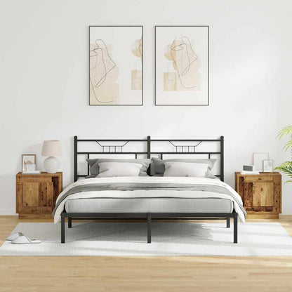 vidaXL Bedside Cabinet 2 pcs Old Wood 44 x 34.5 x 45 cm 4