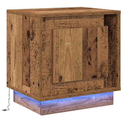 vidaXL Bedside Cabinet 2 pcs Old Wood 44 x 34.5 x 45 cm 6