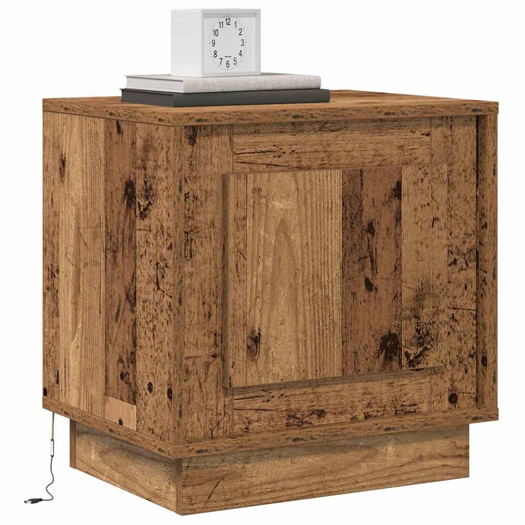 vidaXL Bedside Cabinet 2 pcs Old Wood 44 x 34.5 x 45 cm 3