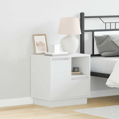vidaXL Bedside Cabinet 2 pcs White 50 x 34.5 x 50 cm Engineered wood 1