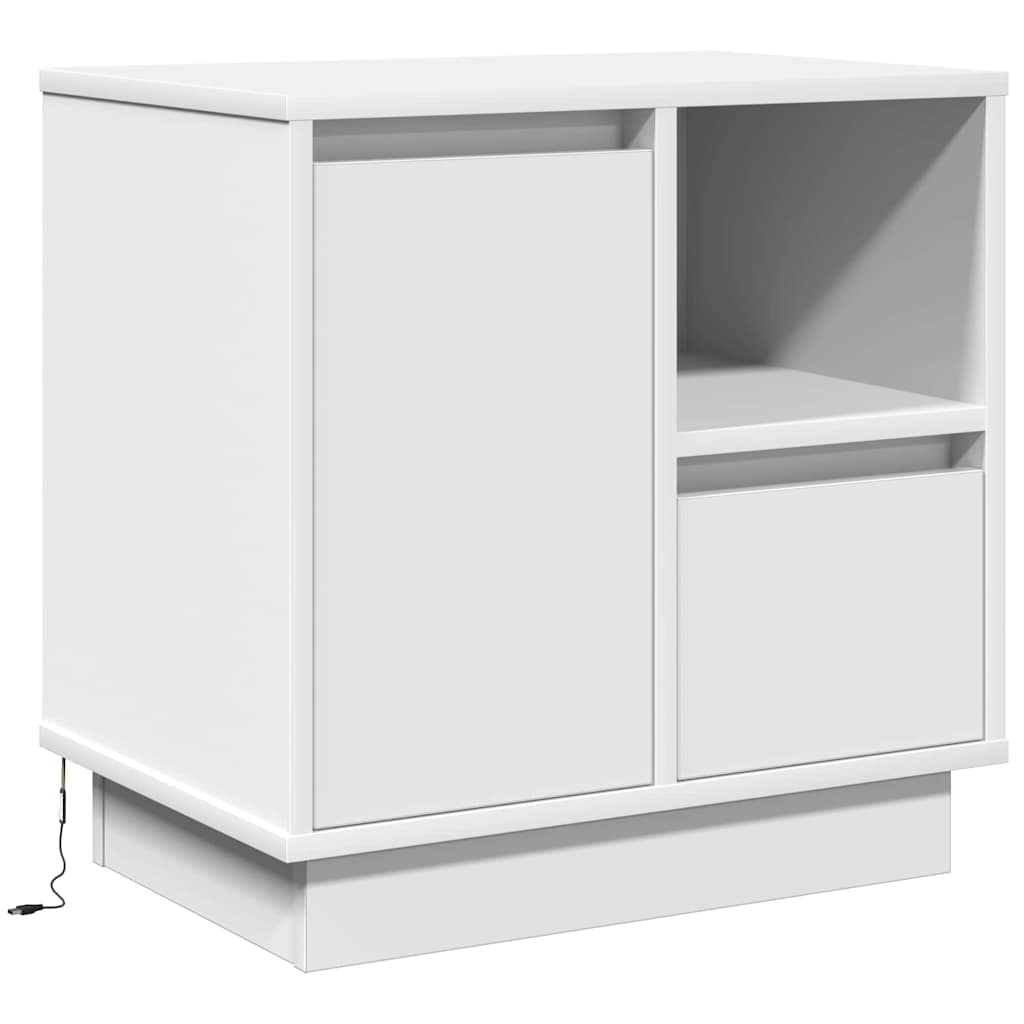 vidaXL Bedside Cabinet 2 pcs White 50 x 34.5 x 50 cm Engineered wood 6