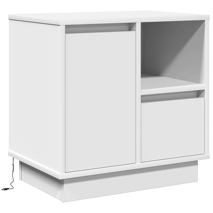 vidaXL Bedside Cabinet 2 pcs White 50 x 34.5 x 50 cm Engineered wood 6