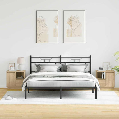 vidaXL Bedside Cabinet 2 pcs Sonoma Oak 50 x 34.5 x 50 cm 3