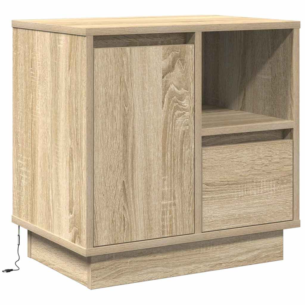 vidaXL Bedside Cabinet 2 pcs Sonoma Oak 50 x 34.5 x 50 cm 4