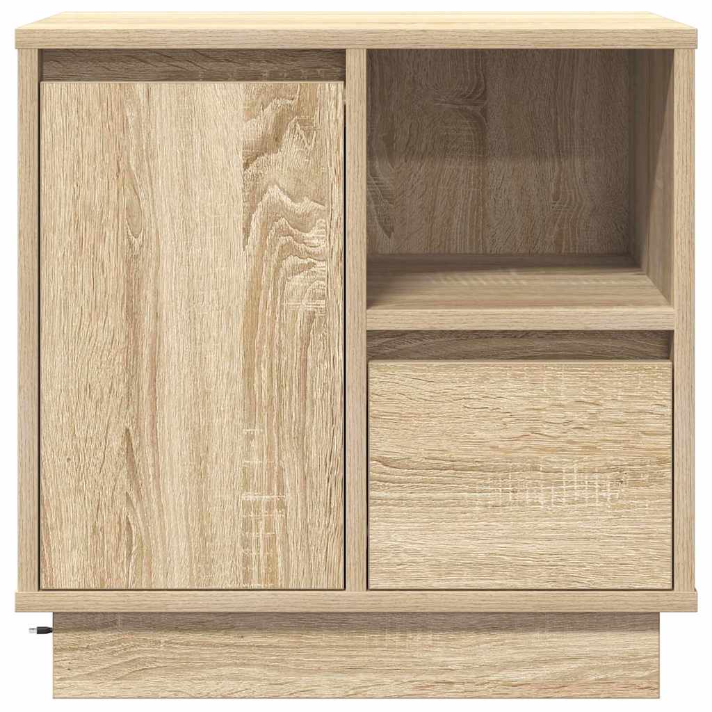 vidaXL Bedside Cabinet 2 pcs Sonoma Oak 50 x 34.5 x 50 cm 6