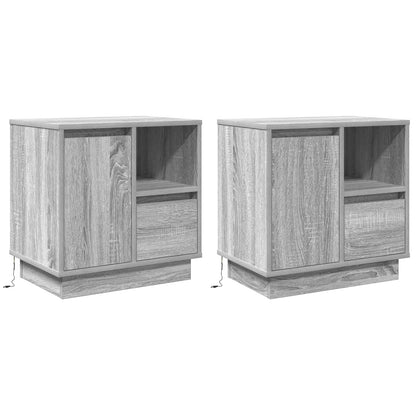 vidaXL Bedside Cabinet 50 x 34.5 x 50 cm Engineered wood
