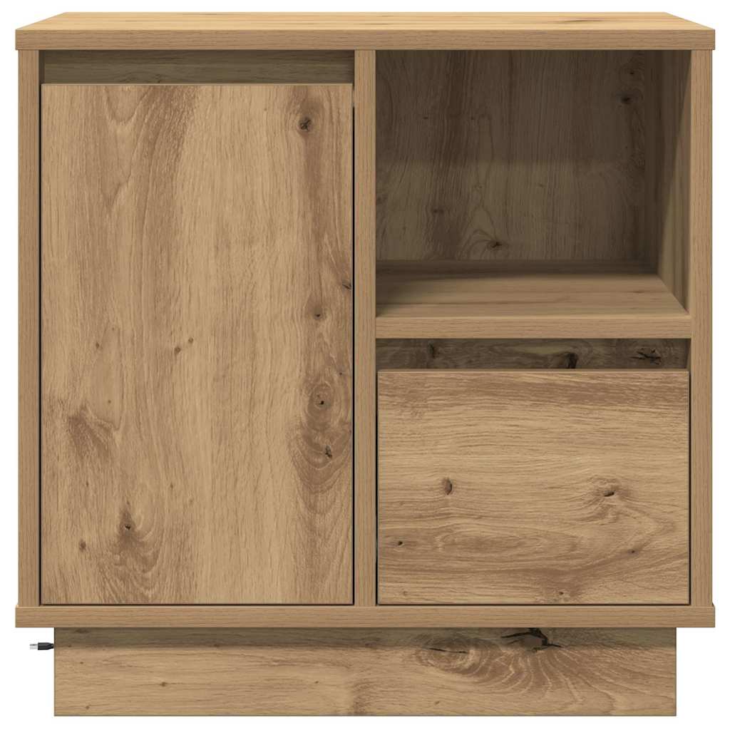 vidaXL Bedside Cabinet 2 pcs Artisan Oak 50 x 34.5 x 50 cm 5