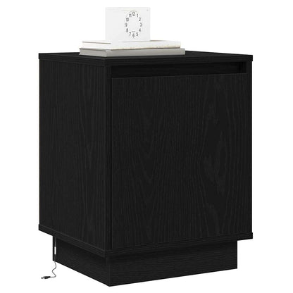 vidaXL Bedside Cabinet 2 pcs Black Oak 39 x 34.5 x 50 cm 3