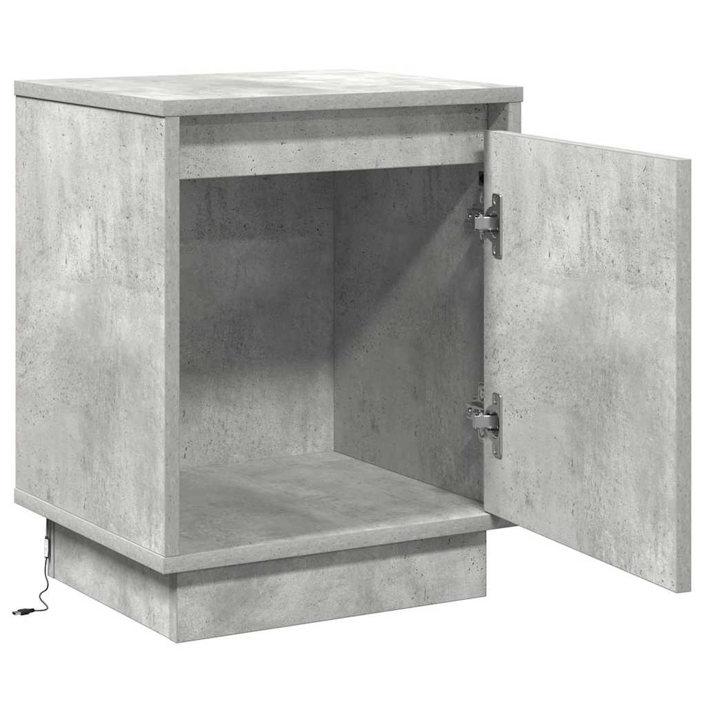 vidaXL Bedside Cabinet 2 pcs Concrete Grey 39 x 34.5 x 50 cm 6