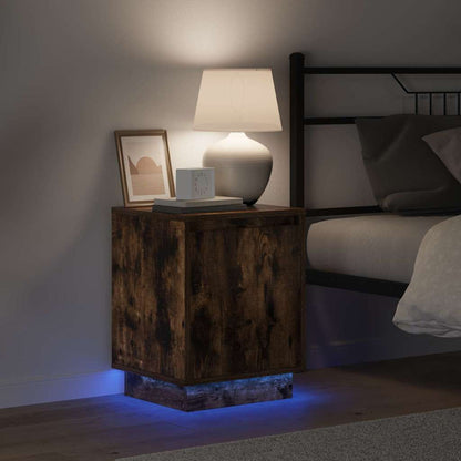 vidaXL Bedside Cabinet 2 pcs Smoked Oak 39 x 34.5 x 50 cm 5