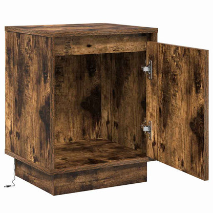 vidaXL Bedside Cabinet 2 pcs Smoked Oak 39 x 34.5 x 50 cm 6