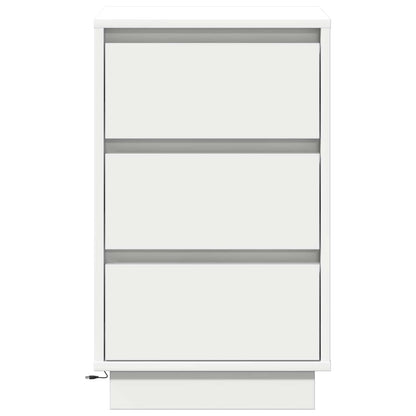 vidaXL Bedside Cabinet White 39 x 34.5 x 65 cm Engineered wood 6