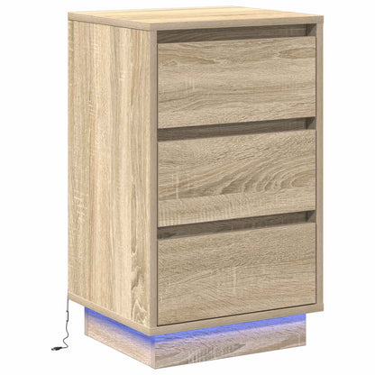 vidaXL Bedside Cabinet Sonoma Oak 39 x 34.5 x 65 cm Engineered wood 2