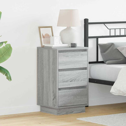 vidaXL Bedside Cabinet 39 x 34.5 x 65 cm Engineered wood