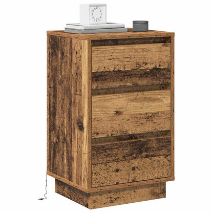 vidaXL Bedside Cabinet Old Wood 39 x 34.5 x 65 cm Engineered wood 3