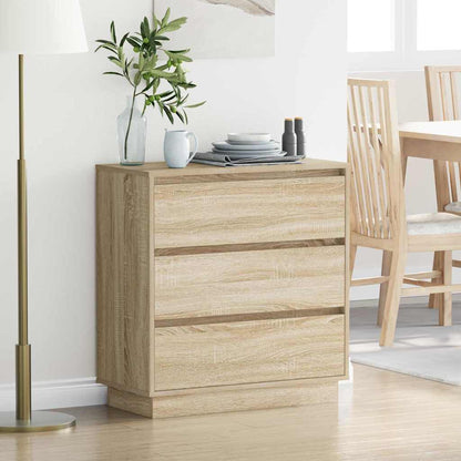 Bedside Cabinet 71 x 34.5 x 75 cm Engineered wood Sonoma oak