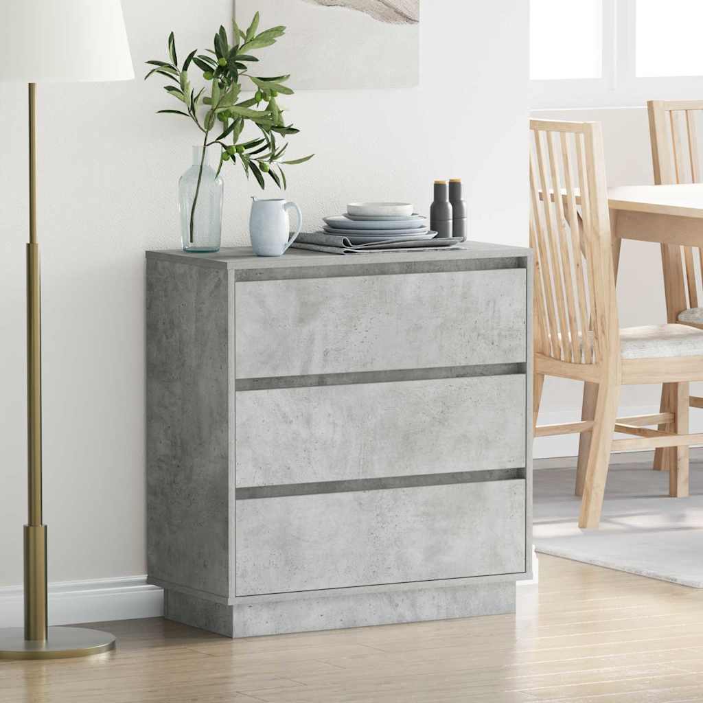 vidaXL Bedside Cabinet 71 x 34.5 x 75 cm Engineered wood
