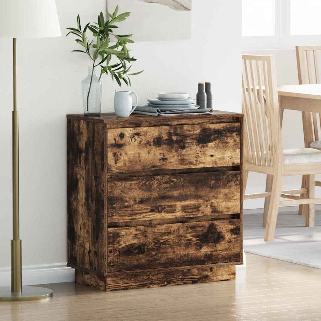 vidaXL Bedside Cabinet 71 x 34.5 x 75 cm Engineered wood