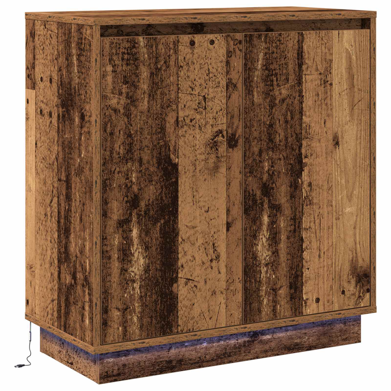 vidaXL LED Sideboard Old Wood 71 x 34.5 x 75 cm Engineered Wood 2