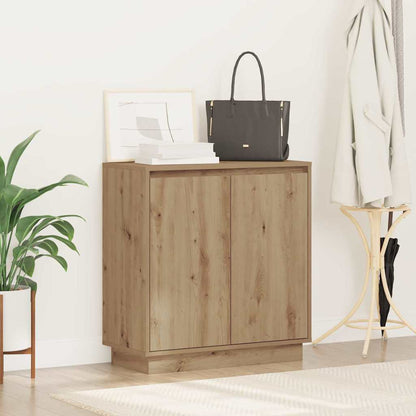 vidaXL LED Sideboard Artisan Oak 71 x 34.5 x 75 cm Engineered Wood 5