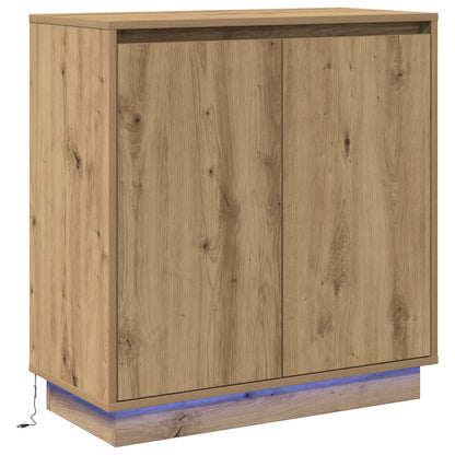 vidaXL LED Sideboard Artisan Oak 71 x 34.5 x 75 cm Engineered Wood 2