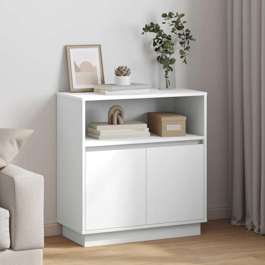 vidaXL LED Sideboard White 71 x 34.5 x 75 cm Engineered Wood 1