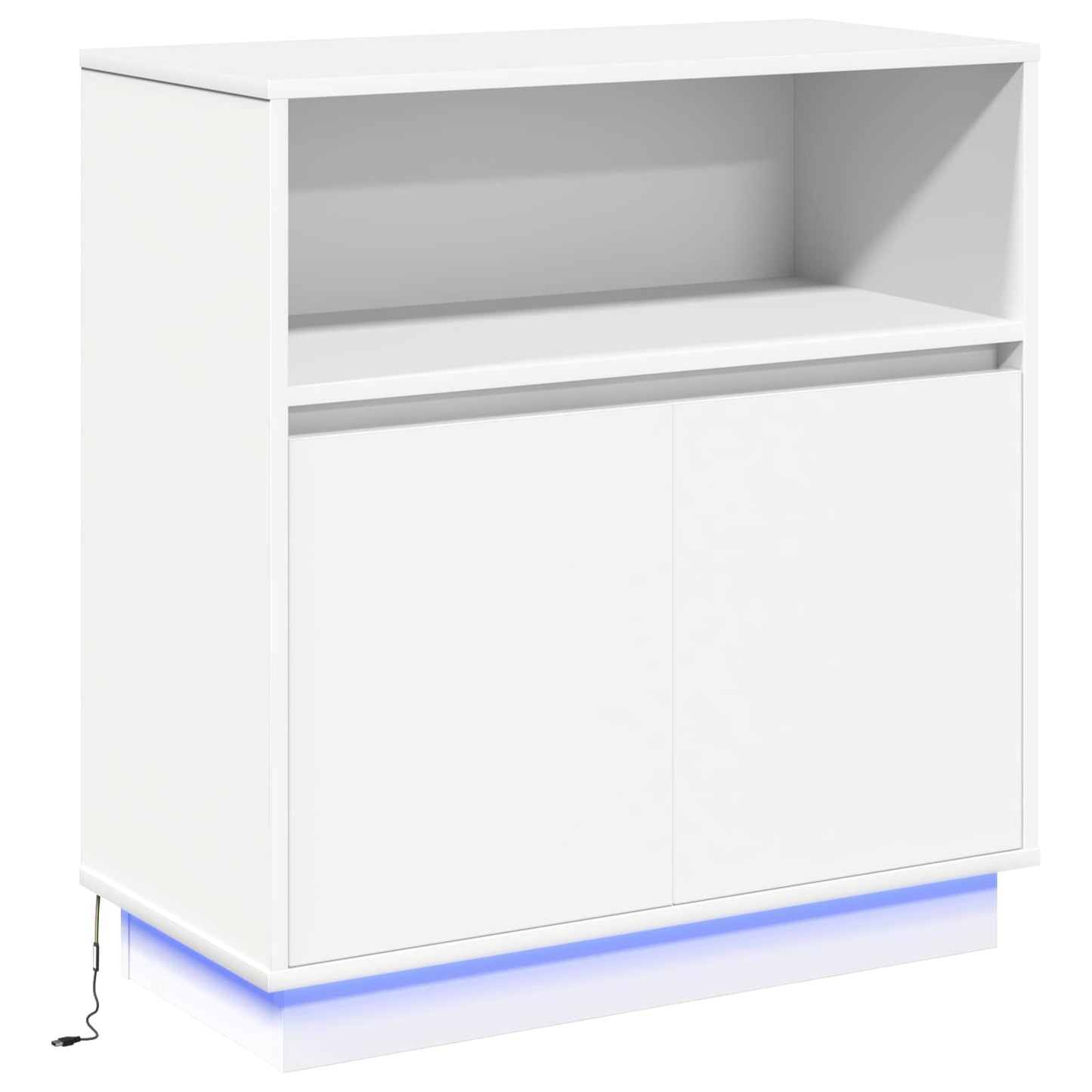 vidaXL LED Sideboard White 71 x 34.5 x 75 cm Engineered Wood 2