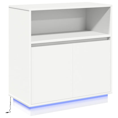 vidaXL LED Sideboard White 71 x 34.5 x 75 cm Engineered Wood 2