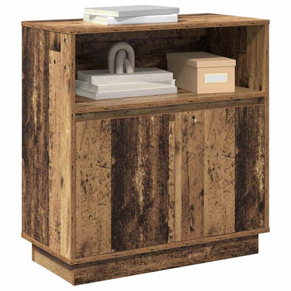 vidaXL LED Sideboard Old Wood 71 x 34.5 x 75 cm Engineered Wood 3