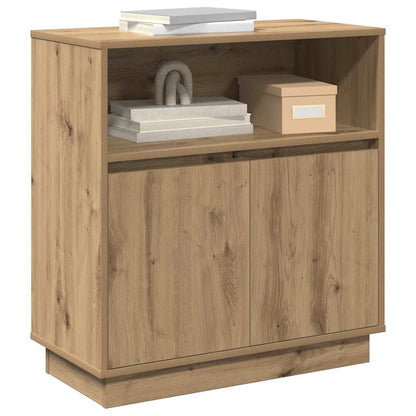 vidaXL LED Sideboard Artisan Oak 71 x 34.5 x 75 cm Engineered Wood 3