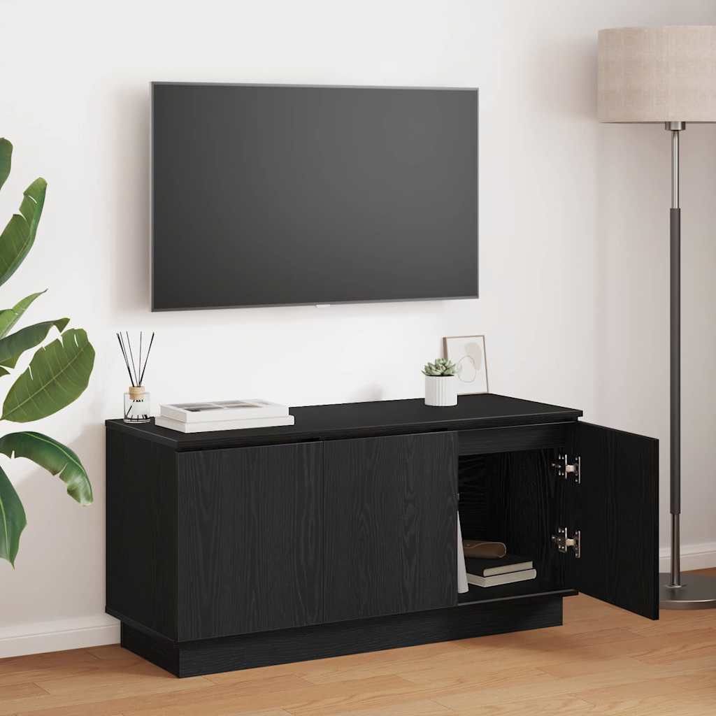 TV Cabinet 100 x 38 x 49 cm Engineered Wood Black oak