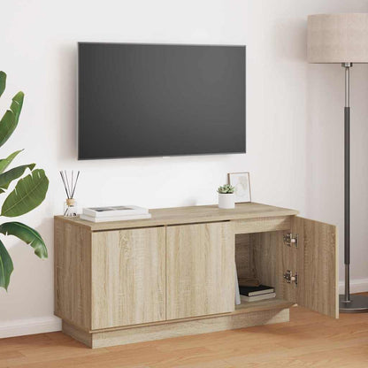 vidaXL TV Cabinet 100 x 38 x 49 cm Sonoma Oak Engineered Wood 1
