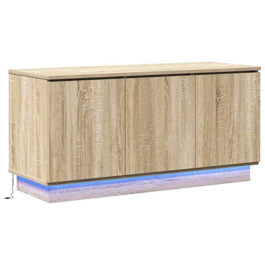vidaXL TV Cabinet 100 x 38 x 49 cm Sonoma Oak Engineered Wood 2