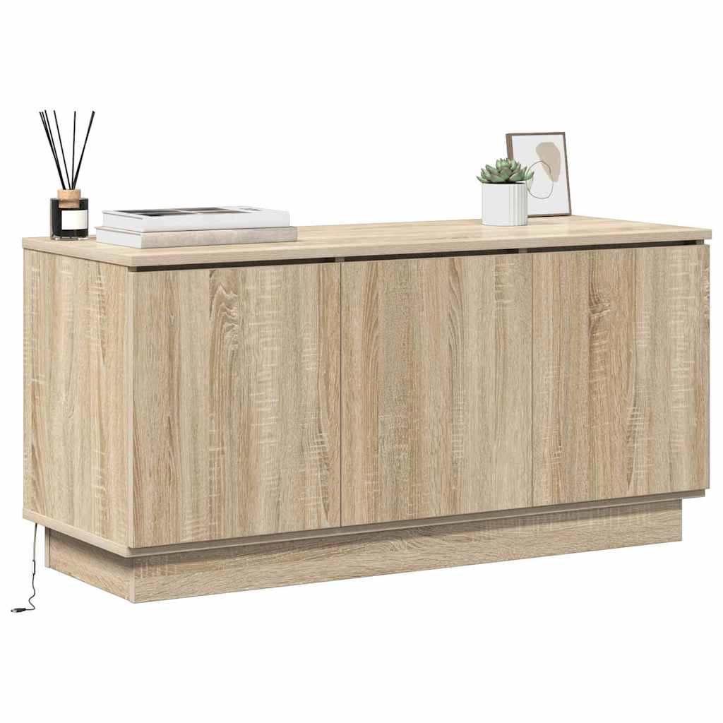 vidaXL TV Cabinet 100 x 38 x 49 cm Sonoma Oak Engineered Wood 3