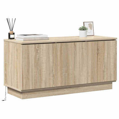 vidaXL TV Cabinet 100 x 38 x 49 cm Sonoma Oak Engineered Wood 3