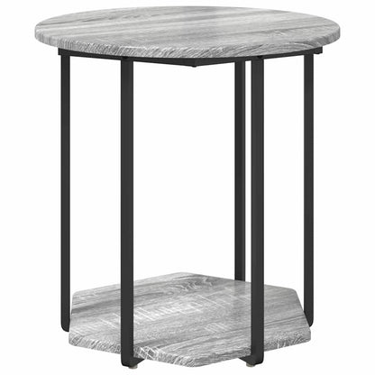 vidaXL Side Table Set 2 pcs Grey 50 x 50 x 50.5 cm 5